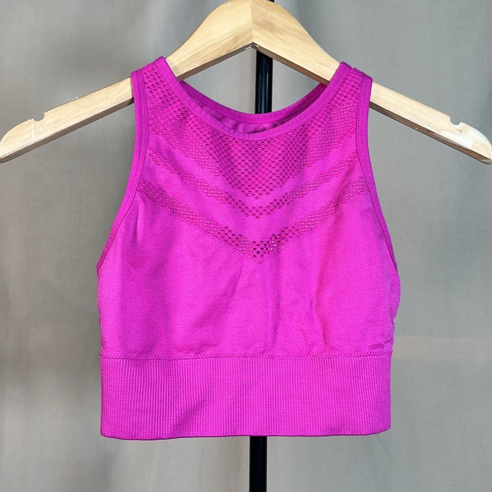 Spalding Hot Pink Stretchy Athletic Wear Sports Bra Size Medium
